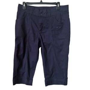 Lee Easy Fit Blue,Below the Knee Shorts - Size Medium